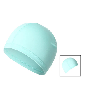 Bonnet de bain en tissu écologique, élastique, pour la protection des cheveux, unisexe, respirant, doux, extensible, pour la natation et le bain - Product Image 1