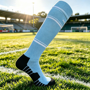 Chaussettes de football et de baseball tricotées en gros, personnalisables avec logo, pour hommes, hauteur genou - Product Image 6
