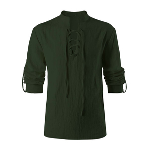 Camisas de Kilt Jacobite para Hombre, Duraderas, de Alta Calidad, Antiarrugas, de Lino/Algodón Escocés, Transpirables, al por Mayor, Precio Bajo - Product Image 3