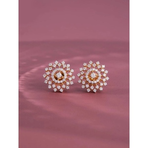 Pendientes de Diamantes Moissanite de Alta Calidad, Pendientes de Botón Chapados en Oro para Mujer, Joyería Fina para Exportación, Precio de Venta - Product Image 3