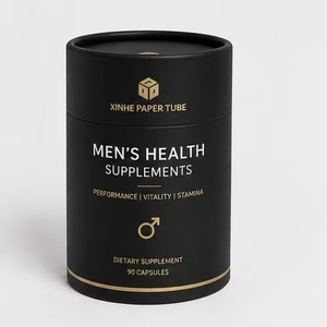 Luxury Rigid <b>Cardboard</b> Tea Herbal Supplement Packaging <b>Tube</b> with Custom Logo - Product Image 3