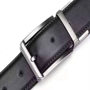 Diseña Tu Propio Logotipo, Cinturones de Cuero Vacuno Personalizados Hechos en Fábrica, Color Sólido, Alta Calidad, Transpirables, para Uso Casual Masculino - Product Image 6