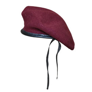OEM custom logo embroidery printed <b>Beret</b> Cap European and American woolen hats the same style as special forces pure wool <b>Berets</b> - Product Image 1