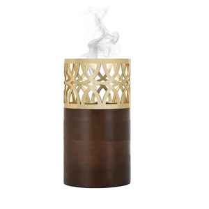 Brûleur d'encens en bois et métal de qualité supérieure, style arabe Madkhan, décoration d'intérieur, cadeau spécial Ramadan et Aïd, Mubkhar tendance - Product Image 2