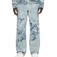 TRENDCLADZ Üstün Kaliteli Hafif Denim Takım Erkek Sonbahar Günlük İşlemeli Nefes Alabilen %100 Pamuklu Kot Ceket Pantolon Özel