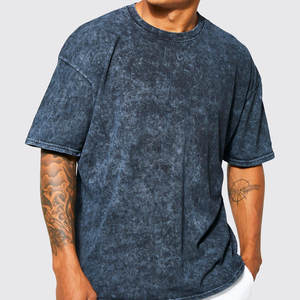 Camiseta Vintage de Corte Holgado con Lavado Ácido, 100% Algodón, Efecto Desgastado por el Sol, Top Corto de Secado Rápido, 280 g/m², Peso Pesado, Lisa, Oversize, Unisex para Hombre - Product Image 6