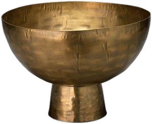 ชามทองเหลืองสไตล์โบราณ ชามเสิร์ฟอาหารแบบดั้งเดิมสำหรับโต๊ะอาหารในครัว ใช้เสิร์ฟของว่าง ผลไม้ ผลไม้อบแห้ง - Product Image 4