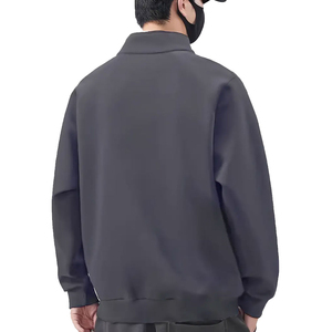 เสื้อสเวตเชิ้ตผู้ชายลำลองใส่สบาย ผ้าฝ้าย 100% ซิปครึ่งตัว ซิป 1/4 สีพื้น แขนยาว แต่งลาย กันน้ำ ระบายอากาศได้ดี แพ็ค 2 ชิ้น - Product Image 2