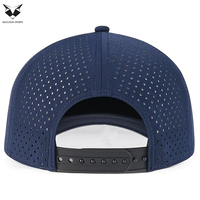 Casquettes de baseball en maille respirante imperméable bleu marine haute performance, légères, de qualité supérieure, avec logo personnalisé, design unique 2026, protection UV