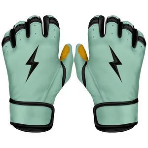 Gants de frappeur de baseball professionnels en cuir pour hommes et femmes, respirants, qualité supérieure, forte adhérence, fermeture auto-agrippante, marque personnalisée - Product Image 4