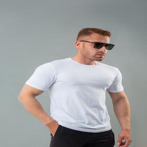 Camisetas de Punto Lisas Casuales para Hombre, CVC (60/40), 175 Gramos, Corte Regular, Manga Corta, Cuello Redondo, Transpirables, de Secado Rápido - Product Image 3