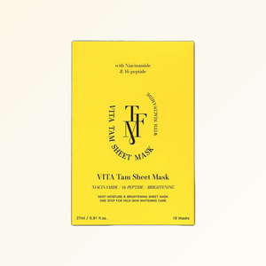 แผ่นมาส์กหน้าเกาหลี Tapomi Vita Tam Sheet Mask 10 แผ่น สีชมพู ผลิตในเกาหลี - Product Image 5