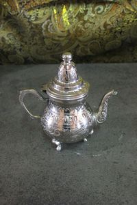 Metal teapot luxury teapot vintage teapot decorative teapot <b>tea</b> serving <b>pot</b> traditional teapot handcrafted teapot silver - Product Image 4