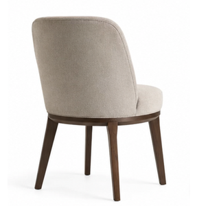 Chaise de salle à manger moderne en teck, chaise d'appoint rembourrée pour restaurant, café, hôtel et appartement - Product Image 4