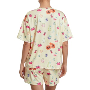 กางเกงขาสั้นลำลองสำหรับผู้หญิง พิมพ์ลายแบบซับลิเมชั่น ดีไซน์กระเป๋าข้างเอวปรับได้ เหมาะสำหรับออกกำลังกายและสวมใส่ทั่วไป - Product Image 5