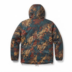 Chaqueta de Caza Reversible Camuflaje a Naranja Fluorescente, Ropa de Caza para Exteriores con Capucha, Bolsillos con Cremallera, Tela Ligera y Resistente - Product Image 2