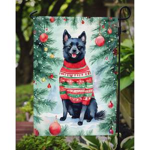 Schipperke Noël Boîte Aux Lettres Drapeau Multicolore Jardin Drapeau Bannière pour Patio Oeuvre Décoratif Cour Fleur Lits Jardin Taille - Product Image 3