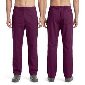 Pantalones Médicos para Hombre, Negros, 180 GSM, Poliéster y Spandex, Transpirables, con Logotipo Personalizado Bordado, Impresión por Transferencia de Calor, Uniforme Médico - Product Image 5