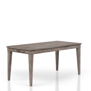 Tavolo da Pranzo Rustico Grigio con Due Cassetti Portaoggetti e Piano Allungabile, Elegante Arredamento in Stile Country - Product Image 3