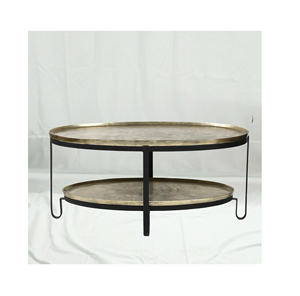 Table basse moderne en métal de luxe pour la maison, décoration intérieure - Product Image 5