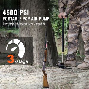 Pompa Manuale PCP ad Alta Pressione a 3 Stadi 30Mpa 4500 PSI con Filtro Olio/Umidità per Carabine ad Aria Compressa e Manometro per Biciclette - Product Image 6