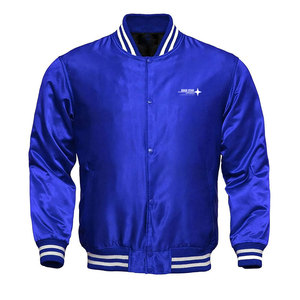 Custom Made Breathable Satin Letterman <b>Jacket</b> For <b>Men</b> <b>Long</b> Sleeves Best Selling <b>Men</b> Satin Letterman Winter <b>Jacket</b> - Product Image 1