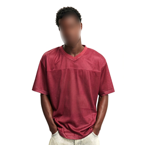 Maillot de sport unisexe sans manches respirant à col en V en maille, qualité supérieure, service OEM ODM, vêtement athlétique léger, style américain - Product Image 1