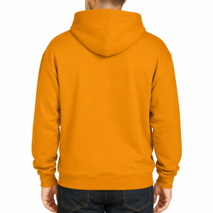 เสื้อสเวตเชิ้ตมีฮู้ดสีพื้นสำหรับผู้ชาย ผ้าฝ้ายขนแกะถัก สวมใส่ในฤดูใบไม้ร่วง แขนปกติ ไม่มีซับใน - Product Image 2