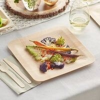 Premium Natural Palm Leaf Dessert <b>Plates</b> 7 Inches Square Eco <b>Disposable</b> Party <b>Plates</b> for Cupcakes Appetizers Pack of 50 Pieces - Product Image 1