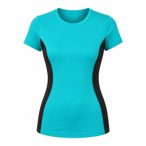 T-shirt décontracté d'été pour femme, coupe classique, séchage rapide, respirant, en coton et bambou, manches courtes - Product Image 4
