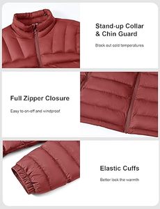 Men's Lightweight Packable Puffer Jacket Waterproof <b>Winter</b> Hood Jacket Custom Packable <b>Quilted</b> Puffer Jacket With Storage Pouch - Product Image 4
