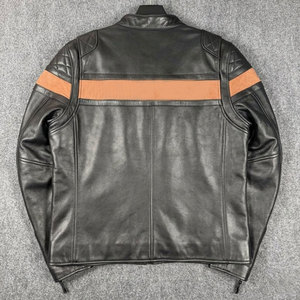 Veste en cuir de vache, protection de poitrine pour moto, gilet de sécurité pour motocross adulte, matériau respirant et coupe-vent, veste de moto tout-terrain - Product Image 3