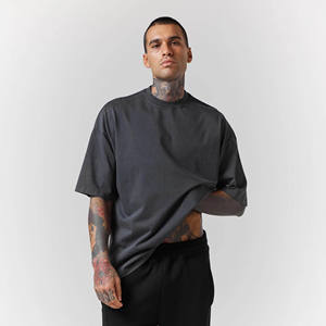 Camiseta Retro para Hombre, 230 g/m², Lavado Ácido, Holgada, Libre de Impuestos, 100% Algodón, Manga Corta, Cuello Redondo, Estilo Baggy, con Logotipo Personalizado - Product Image 2