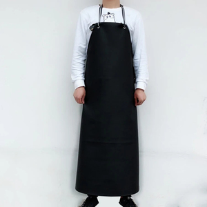 Durable polyester <b>kitchen</b> <b>apron</b> customized design with button closure short sleeve unisex style for professional <b>kitchen</b> use - Product Image 6