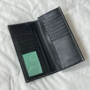 Vente en gros de long portefeuille mince en cuir usiné à la main pour hommes en cuir véritable perlé multi-fonction porte-cartes de crédit portefeuille de luxe - Product Image 6