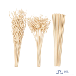 [MEILLEURES VENTES] Bâtonnets diffuseurs en rotin naturel durable Blue Lotus, recharge d'huile parfumée, désodorisant d'ambiance pour la maison, approvisionnement export - Product Image 1