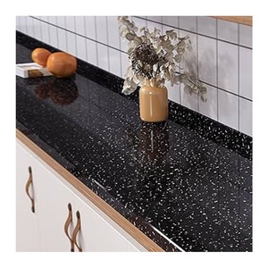 Premium black color Balck Galaxy <b>Granite</b> cut to size slabs for projects #readytouseslabs - Product Image 3