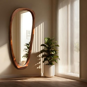 Sheesham Wood Indian Rosewood Traditional Design Eco-friendly Handmade Durable <b>Lightweight</b> Framed Wall <b>Mirror</b> | Aqudus Saleem - Product Image 4