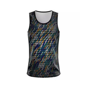 Chaleco Deportivo Personalizado sin Mangas, Sublimación con Impresión en Degradado, Pantalones Cortos a Juego, Transpirables, que Absorben la Humedad, de Poliéster, Unisex - Product Image 6