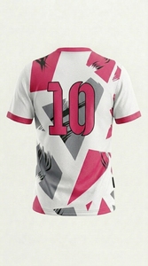 เสื้อกีฬาอีสปอร์ตแบบยูนิเซ็กซ์ ผ้าโพลีเอสเตอร์สั่งทำได้ ระบายอากาศได้ดี น้ำหนักเบา แห้งเร็ว พิมพ์ลายแบบซับลิเมชั่น คอกลม - Product Image 2