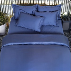 Premium Royal Blue Bedsheet Set With <b>Pillow</b> Covers Soft Finish - Product Image 1