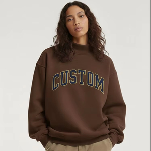 Suéter de Punto de Invierno 2026 para Mujer, Nuevo, a la Moda, Casual, Color Personalizado, Cuello Alto Simulado, de Secado Rápido, Holgado, Bordado, de Alta Calidad - Product Image 1