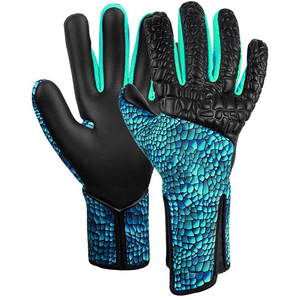 Gants de gardien de but en cuir professionnels unisexes, isolés thermiquement, avec sangle de poignet réglable, protection antidérapante des doigts - Product Image 3