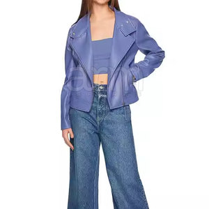 2026 New Fashion OEM Service Low MOQ Women <b>Leather</b> Jacket <b>Top</b> Selling New Design Winter Jackets In Reasonable Price - Product Image 4