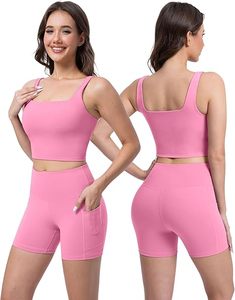 Top Trending Bnice Solid <b>Lace</b> Women's Yoga Leggings 2-Piece Set High Waist Seamed Breathable Spandex/Nylon Butt Lift Fitness - Product Image 1