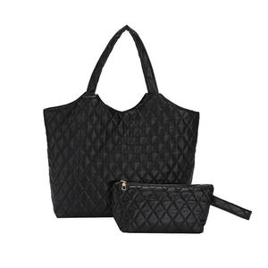 Elegant Women's Everyday Quilted Tote <b>Bag</b> <b>Soft</b> Genuine <b>Leather</b> Shoulder Purse Spacious for Daily Commuting Travel and Birthday - Product Image 1