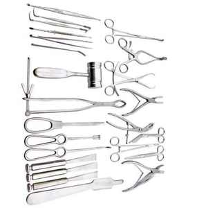 INSTRUMENTOS QUIRÚRGICOS IAA, Juego de Instrumentos de Cirugía Ortopédica Básica Manual de Alta Calidad, 25 Piezas, Acero Inoxidable - Product Image 1