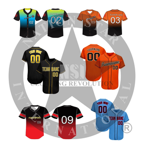 Camiseta de Béisbol Personalizada con Diseño de Club de Softbol, de Alta Calidad, Transpirable, Antibacteriana, Cuello en V, Servicio Profesional OEM - Product Image 6