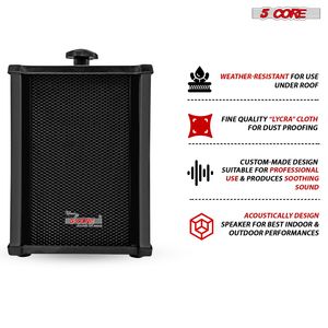 Coppia 100W Peak Stereo da esterno altoparlanti da parete impermeabile cablato supporto passivo per Patio interno esterno sistema Audio 2 pz Bocinas - Product Image 3