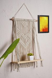 MORE Natural Handwoven Cotton Indian Bohemian Macrame <b>Wall</b> Hanging for Bedroom Hallway Kids & Teen Rooms All Occasions - Product Image 3